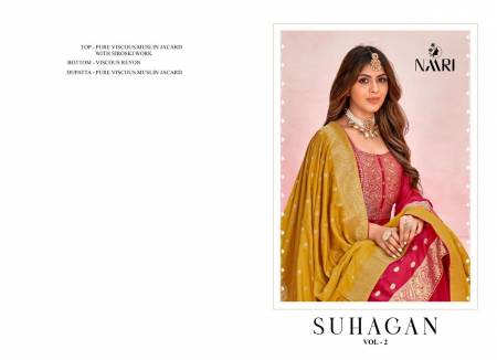 Suhagan Vol 2 By Naari Jacquard Salwar Kameez Catalog